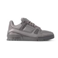 Louis Vuitton LV Trainer Sneakers Unisex Calf Leather 1AC5CT Grey