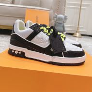 Louis Vuitton LV Trainer Sneakers Unisex Mix Of Materials 1ABOEE Black/White