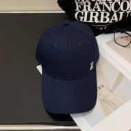 Louis Vuitton LV Iconic Baseball Cap In Cotton Navy Blue