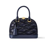 Louis Vuitton Alma BB Handbag In Lambskin M23666 Navy Blue