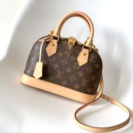 Louis Vuitton Alma BB Handbag In Monogram Canvas M53152 Brown