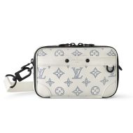 Louis Vuitton Alpha Wearable Wallet In Monogram Shadow Leather M83383 White