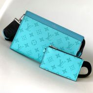 Louis Vuitton Gaston Wearable Wallet In Monogram Canvas M30934 Blue