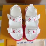 Louis Vuitton Archlight Sandals Women Calf Leather Red