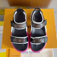 Louis Vuitton Archlight Sandals Women Monogram Leather Rose