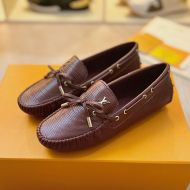 Louis Vuitton Arizona Moccasins Unisex Epi Grained Leather Brown