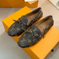 Louis Vuitton Arizona Moccasins Unisex Monogram Leather Brown/Khaki