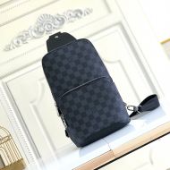 Louis Vuitton Avenue Slingbag In Damier Azur Canvas M41719 Black