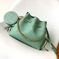 Louis Vuitton Bella Bucket Bag In Monogram Perforated Calfskin M25147 Green