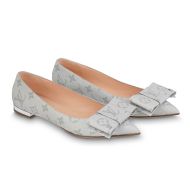 Louis Vuitton Blossom Flat Ballerinas Women Textile 1AC6RD Silver