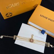 Louis Vuitton Boite Chapeau Multi-Chain Bracelet In Metal Gold