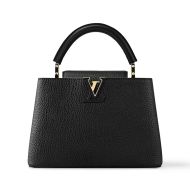 Louis Vuitton Capucines BB Handbag In Taurillon Leather M94755 Black