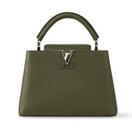 Louis Vuitton Capucines BB Handbag In Taurillon Leather M57227 Khaki