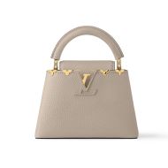 Louis Vuitton Capucines Mini Handbag In Taurillon Leather M24567 Grey