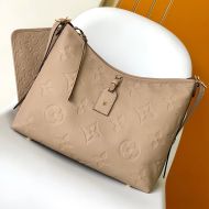 Louis Vuitton CarryAll MM Bag In Monogram Empreinte Leather M46292 Khaki