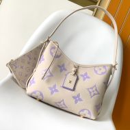 Louis Vuitton CarryAll PM Bag In Monogram Empreinte Leather M24141 Purple