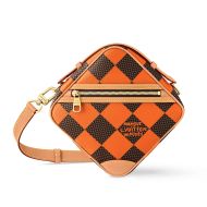 Louis Vuitton Chess Messenger In Damier Pop Canvas N40548 Orange