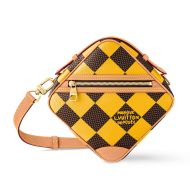 Louis Vuitton Chess Messenger In Damier Pop Canvas N40562 Yellow