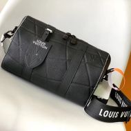 Louis Vuitton City Keepall Travel Bag In FIFA Taurillon Leather M21543 Black