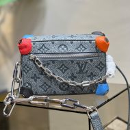 Louis Vuitton Mini Soft Trunk Bag In Taurillon Monogram Leather with Acrylic Climbing Holds M81606 Grey