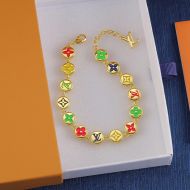 Louis Vuitton Colours Beaded Bracelet In Metal Gold