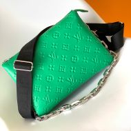 Louis Vuitton Coussin PM Handbag In Monogram Embossed Puffy Lambskin M57936 Green