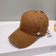 Louis Vuitton LV Filigram Baseball Cap In Monogram Embroidery Cotton Brown