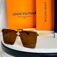 Louis Vuitton Cyclone Square Sunglasses In Metal Z1899U Orange/Gold