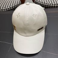 Louis Vuitton LV Iconic Baseball Cap In Monogram Embroidery Cotton Beige