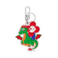 Louis Vuitton LV Dragon Vivienne Keyring In Leather M01466 Multicolor