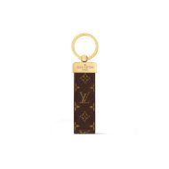 Louis Vuitton Dragonne Keyring In Monogram Leather M65221 Brown