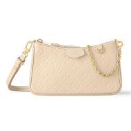 Louis Vuitton Easy Pouch On Strap In Monogram Empreinte Leather M81066 Beige