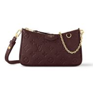 Louis Vuitton Easy Pouch On Strap In Monogram Empreinte Leather M82446 Burgundy