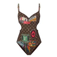 Louis Vuitton Swimsuit In Elysee Palace Monogram 1AFMUZ Brown