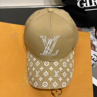 Louis Vuitton LV Signature Baseball Cap In Cotton with Monogram Visor Khaki