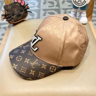 Louis Vuitton LV Signature Baseball Cap In Cotton with Monogram Leather Visor Khaki