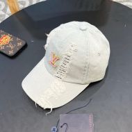 Louis Vuitton Enamel LV Iconic Baseball Cap In Worn Denim Light Blue