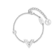 Louis Vuitton Essential V Bracelet In Metal M63198 Silver