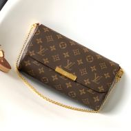 Louis Vuitton Favorite MM Handbag In Monogram Canvas M40718 Brown