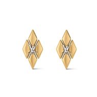 Louis Vuitton GO-14 Earrings In Metal M01456 Gold