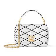 Louis Vuitton GO-14 MM Handbag In Lambskin M22890 White