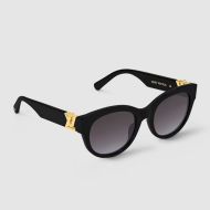 Louis Vuitton GO-14 Round Sunglasses In Acetate Z2378E Black