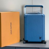 Louis Vuitton Horizon 55 Luggage In Grained Leather M10290 Blue