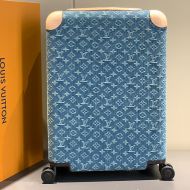 Louis Vuitton Horizon 55 Luggage In Monogram Denim Blue