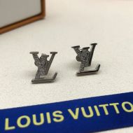 Louis Vuitton LV Iconic Earrings In Metal with Crystals Silver