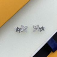 Louis Vuitton Idylle Blossom Earrings In Metal with Crystals Q96945 Silver