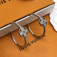 Louis Vuitton Idylle Blossom Earrings In Metal with Crystals Q96838 Silver