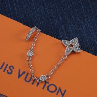 Louis Vuitton Idylle Blossom Earrings In Metal with Crystals Q96836 Silver