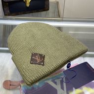 Louis Vuitton LV Patch Beanie In Wool Khaki