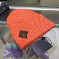 Louis Vuitton LV Patch Beanie In Wool Orange